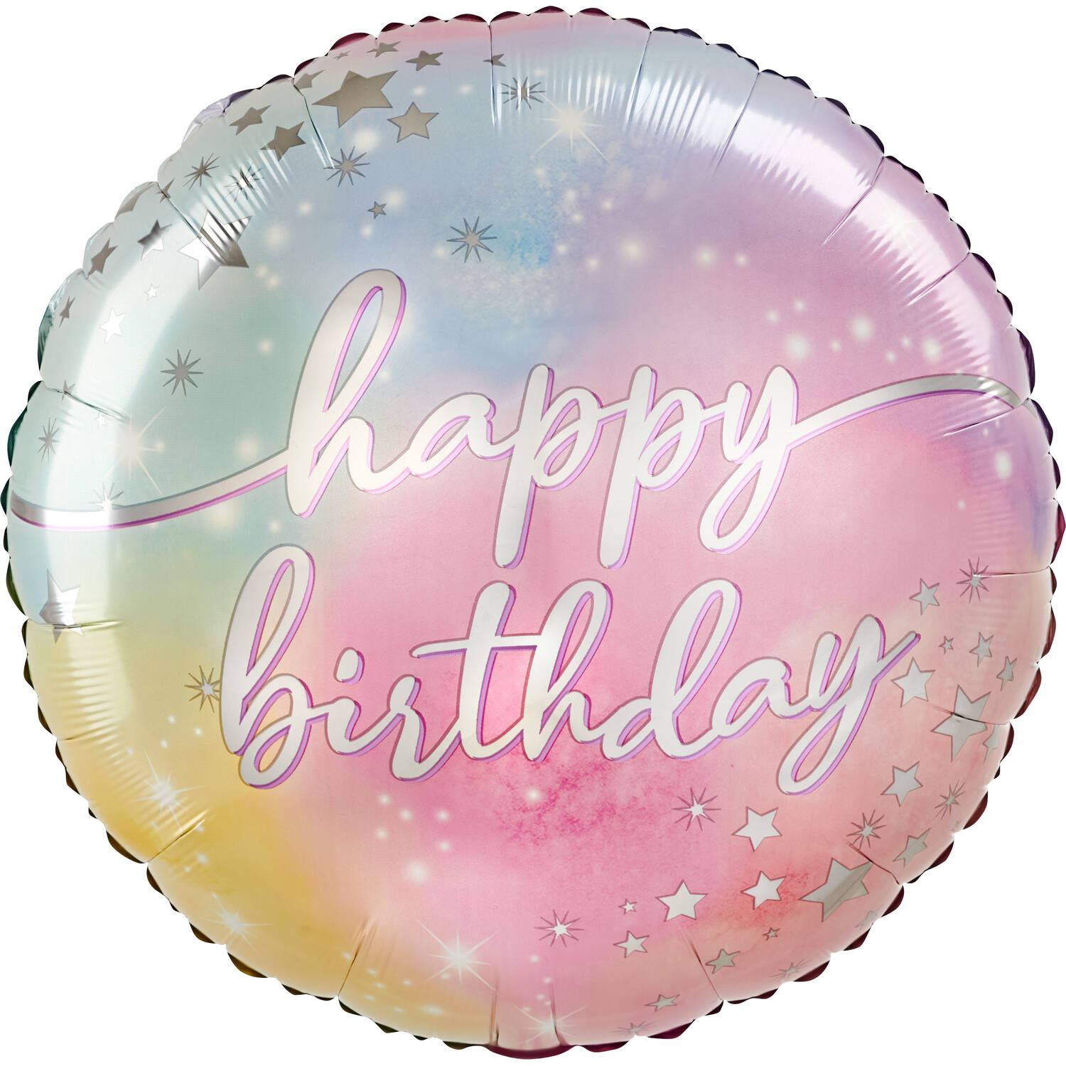 Foil Balloon - Jumbo - "happy birthday" - Luminous Birthday - 71 cm